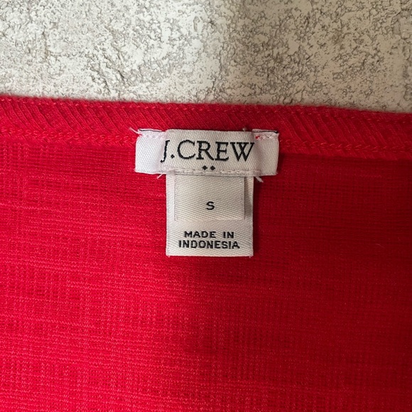J Crew top. Size S. Short sleeve red top. - Picture 2 of 6